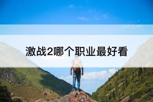 激战2哪个职业最好看
