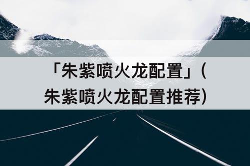 「朱紫喷火龙配置」(朱紫喷火龙配置推荐)