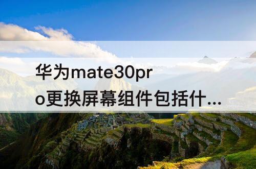 华为mate30pro更换屏幕组件包括什么
