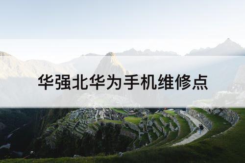 华强北华为手机维修点