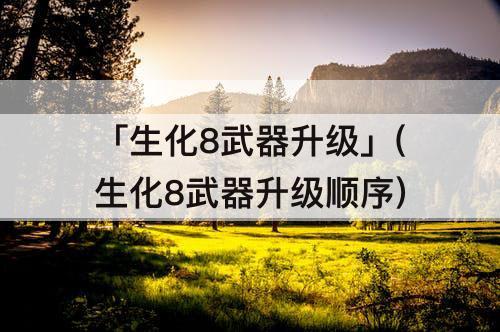 「生化8武器升级」(生化8武器升级顺序)