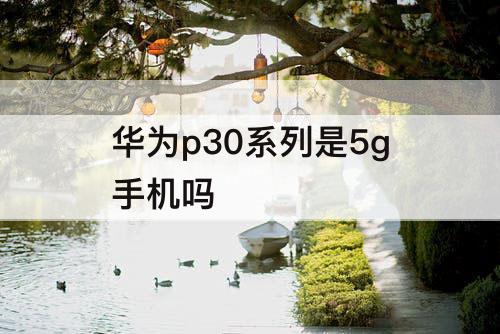 华为p30系列是5g手机吗