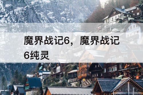 魔界战记6,魔界战记6纯灵