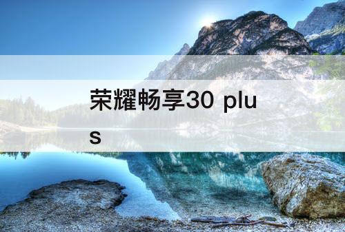 荣耀畅享30 plus