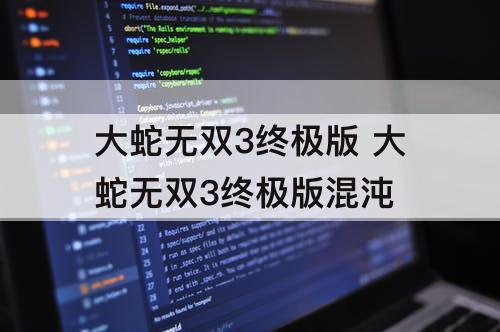 大蛇无双3终极版 大蛇无双3终极版混沌