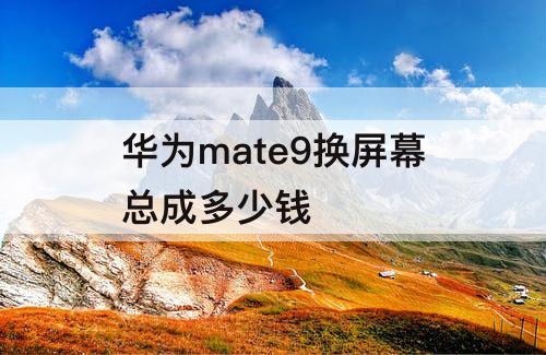 华为mate9换屏幕总成多少钱