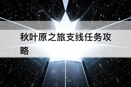 秋叶原之旅支线任务攻略