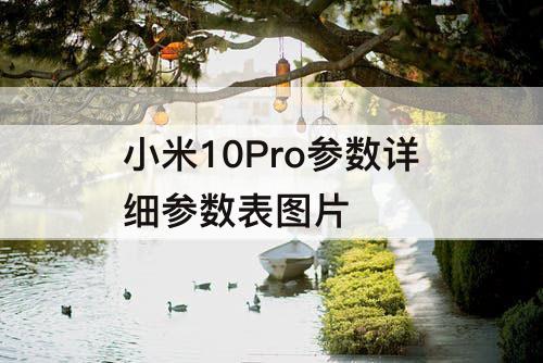 小米10Pro参数详细参数表图片