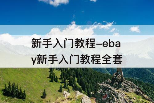 新手入门教程-ebay新手入门教程全套