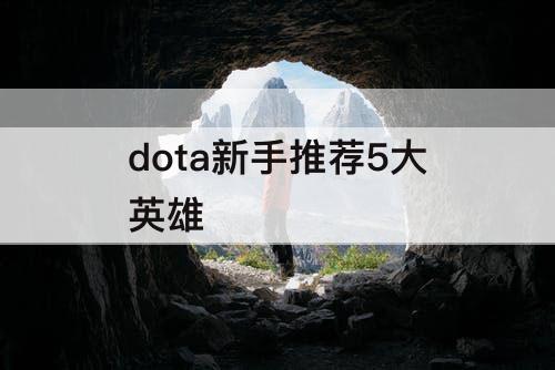 dota新手推荐5大英雄
