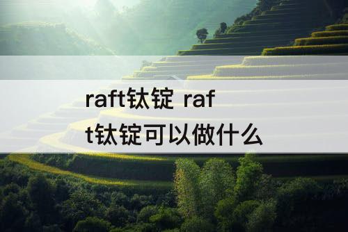 raft钛锭 raft钛锭可以做什么