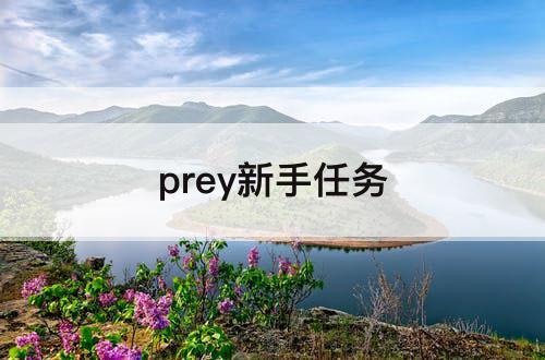 prey新手任务